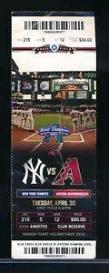 April 30 2019 Yankees @ Diamondbacks TICKET Zack Greinke Win Sabathia loss - Picture 1 of 2
