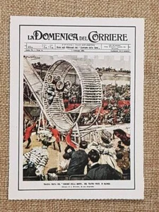 Figurina originale La Domenica del Corriere 1904 Madrid Circo Price Morte Alix - Foto 1 di 1