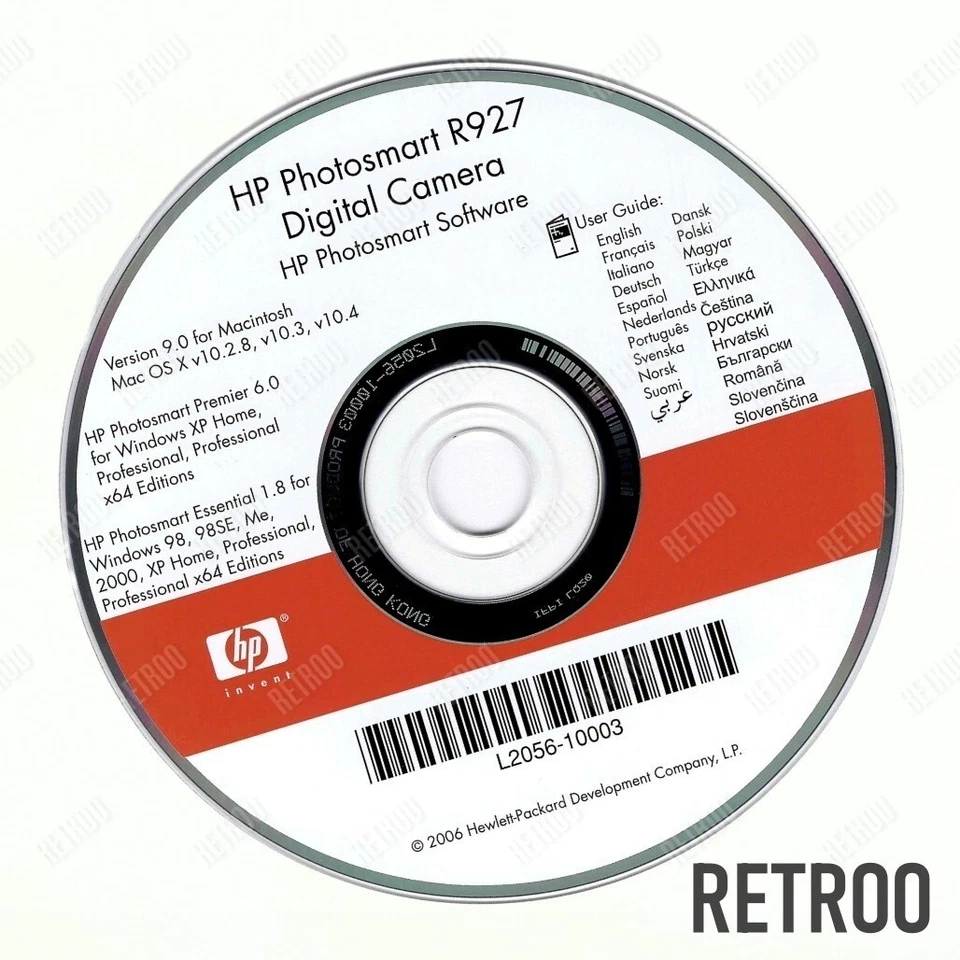 HP PhotoSmart R927 Software CD for Digital Camera Windows, Mac & Mac OS - Image 1 of 1