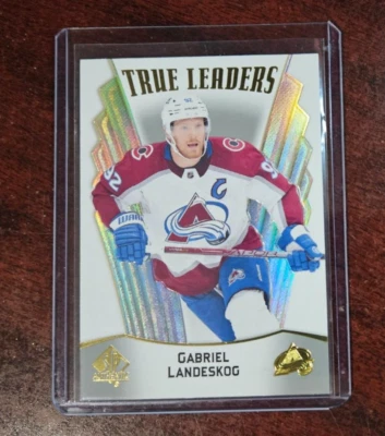 2021-22 SP Authentic True Leaders Blue #TL-4 Gabriel Landeskog - Image 1 of 2