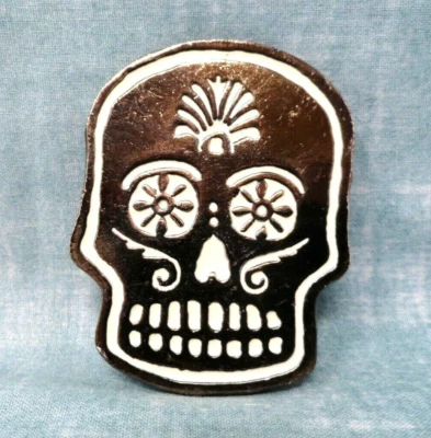 Сахарный череп маска ремня пряжка Mardi Gras DOTD Хэллоуин винтажный ege .DBD386 - Изображение 1 из 4