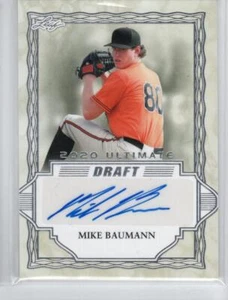 2020 Leaf Ultimate Draft Silver #BAMB2 Mike Baumann - Picture 1 of 1