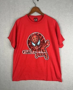 Vintage Y2K 2002 Spider-Man Movie Promo Graphic T-Shirt Size L - Picture 1 of 14