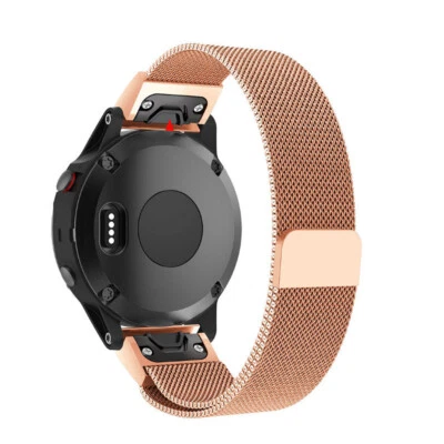 Quick Install Fit Watch Band For Garmin Fenix 6X 5X Plus 3 Silicone Metal Strap - Image 1 of 4