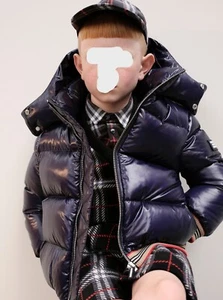 595.00$ BURBERRY Boys Josiah Icon Hooded Puffer Coat Jacket 10 12 14 - Picture 1 of 23