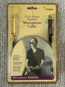 Vintage RadioShack 33-4014 25-ft XLR-to-XLR Microphone Cable Heavy-duty NEW - Picture 1 of 8