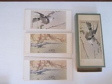 3 Vintage Greeting Card Notes in OB CDE-2, by Chang Shu Chi, Eagle & Autumn Lake