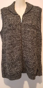 LADIES GREY* KNIT ZIP THROUGH VEST*SIZE S* NEW WITH TAGS - Picture 1 of 8