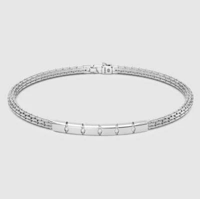 Bracciale uomo Zancan argento 925 con zirconi bianchi ESB156 - Immagine 1 di 3