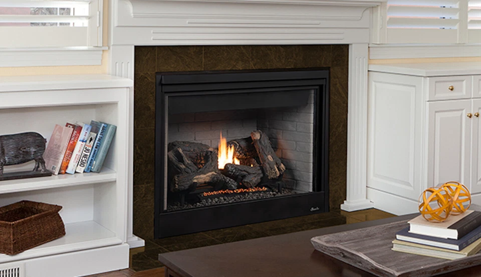 Superior DRT4040 Direct Vent Gas Fireplace w/ Electric Ignition & Black Interior - Image 1 of 4