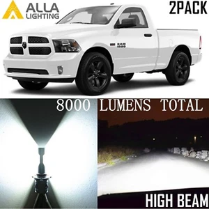 Alla Lighting High/Hi Beam Headlight Headlamp 9005 LED Bulb Lamp for Ram White - Picture 1 of 12