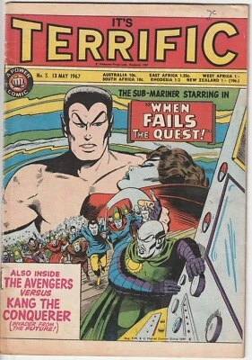1967 Marvel IT’S TERRIFIC #5 Power Comics Oldham Press Tales to Astonish #74 UK  - Image 1 of 3