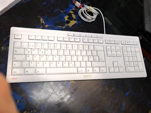 Tastatur Keyboard Cherry STREAM JK-85 Weißgrau Deutsch USB JK-8500DE-0 Neuwertig - Bild 1 von 6