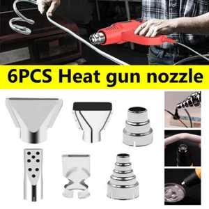 6PCS Heat Gun Nozzle Kit Hot Air Tool Nozzles Tips Set Accessories DIY Universal - Picture 1 of 7