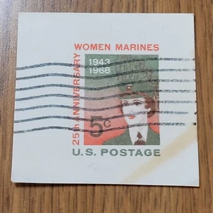 Scott #UX56 5 Cent 25th Anniversary Women Marines Postal Stationery Stamp - Picture 1 of 2
