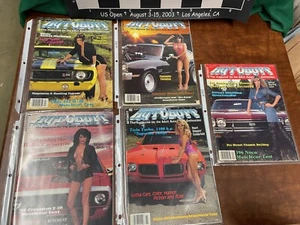5 AUTOBUFF MAGAZINES Fantastic Hot Rod Custom cars and SEXY/ nude girlie photos  - Bild 1 von 16