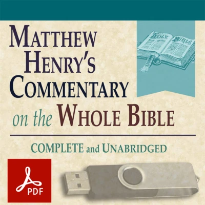 Matthew Henry Complete Commentary Whole Bible-ALL 6 VOLUMES +Concise Version-USB - Image 1 of 2