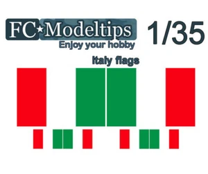 FC Model Trend Water-slide Decal for 1/35 Adaptable Flags Italy - Picture 1 of 1
