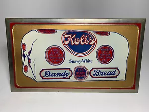 Antiguo Kolb Bread PA - Letrero de metal en relieve de Kemper Thomas Co - Dandy Bread - Imagen 1 de 14