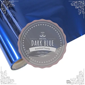 Lámina de transferencia de calor térmica textil NRD "AZUL OSCURO" 12" X 25' pies ¡Envío gratuito!! - Imagen 1 de 3