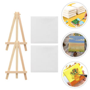 Mini Oil Painting Boards with Easel and Frame - DIY Table Decor