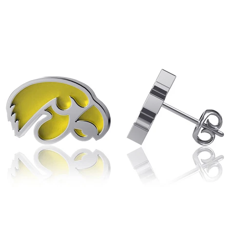 Women's Dayna Designs Iowa Hawkeyes Enamel Post Earrings Cover