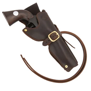Leder Vintage Western Cowboy Revolver Holster Wildleder Revolver Etui in Kaffee - Bild 1 von 42