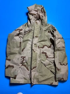 Military Jacket Mens M Short Parka Cold Weather Desert 3 Color Camo Rain Wet - Picture 1 of 6