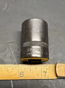 Vintage Armstrong Hi-Tensile ST-1228 7/8” 12 Point 1/2” Drive Socket! Nice Shape - Picture 1 of 6