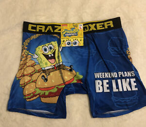Size M Crazy Boxer Spongebob Ice Cream Boxer Briefs Underwear