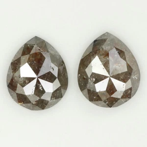 3.93 CT Natural Loose Pear Cut Pair Diamond 9.85 MM Brown Color Diamond QL6618 - Picture 1 of 8