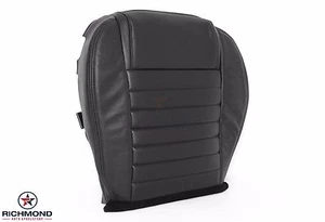 2005-2009 Ford Mustang Shelby GT CS6 CS8 -Driver Bottom Leather Seat Cover Black - Picture 1 of 12
