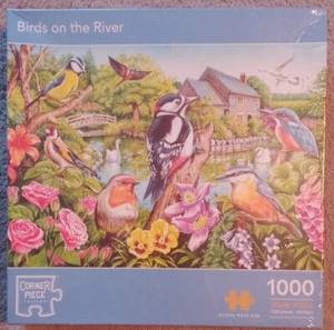 Vögel am Fluss Puzzle (1000 Teile) 68 cm x 48 cm Robbin King Fisher Vogel - Bild 1 von 1