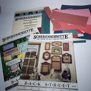 Vintage Scherenschnitte 2 Länder Papierschneiden Design Bücher und Papier Back Street - Bild 1 von 11