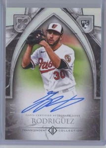 2023 ROOKIE SHOWCASE GRAYSON RODRIGUEZ Rookie Auto 1/1 #TCRA-GRO PLATEADO UNO DE - Imagen 1 de 2