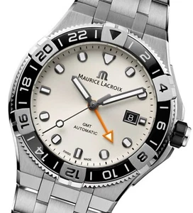 Maurice Lacroix Aikon Venturer GMT Automatik Herren Uhr AI6158-SS002-130-1 NEU - Bild 1 von 12