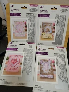 Crafters Companion  Gemini Create a Card  papercraft die Love Themed Lot Of 4 - Picture 1 of 5