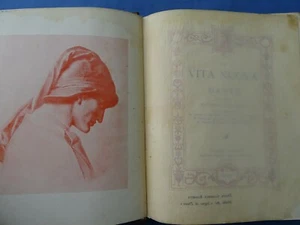 SCHERILLO-LA VITA NUOVA DI DANTE-HOEPLI 1911-CON 18 TAVOLE E LEGATURA PREGIATA - Picture 1 of 7