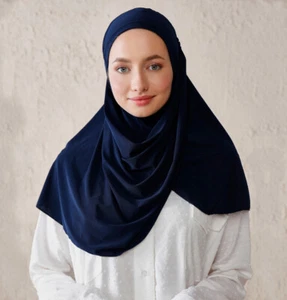 Camiseta deportiva Modefa Instant Wave para mujer chal hiyab - azul marino - Imagen 1 de 2