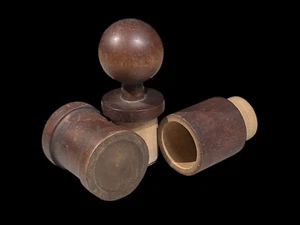 antique wooden primitive pepper grinder - Picture 1 of 8