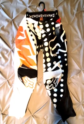 Fox Racing Pants Men's Size 28 360 Dirt Bike Motocross Racing Leather Heat Pad - Image 1 of 4