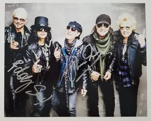 Scorpions Band signiert 8x10 Foto Klause Rudolf Pawel Metall LEGENDS RAD - Bild 1 von 1