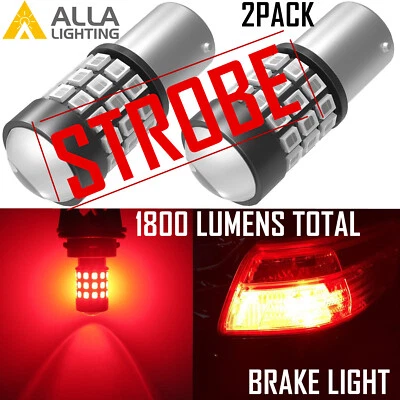 Alla Lighting 1157 39-светодиодная красная стробоскопическая мигающая тормозная задняя лампа лампа - Изображение 1 из 4
