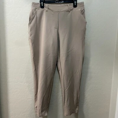 Pantalones para mujer Tek Gear tostados talla grande elásticos cintura bolsillos pantalón informal Foto 1 de 4