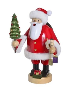 Räuchermann Weihnachtmann mit Weihnachtsbaum BxTxH= 23x23x36cm NEU Rauchermann - Picture 1 of 1