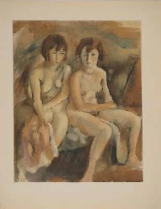 Jules PASCIN: Zwei weibliche Akte, Lithographie signiert - Bild 1 von 5