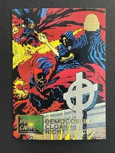 Demogoblin, Cloak, Nightwatch - 1994 Fleer Marvel Universe Series V #21 - Picture 1 of 2
