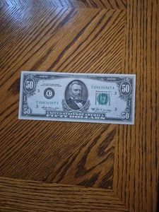 1969A $50 VF-CU Low Serial Federal Reserve Note Currency Bil. Crisp! - Picture 1 of 4