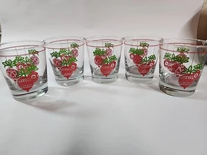 Vintage Wiskey Bourbon Feiertag Weihnachtsschmuck grünes Band Trinkgläser Set - Bild 1 von 7