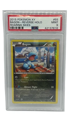 Pokemon XY Roaring Skies Bagon Reverse Holo Foil 2015 #55 PSA 9 (Pop 8) - Image 1 of 2